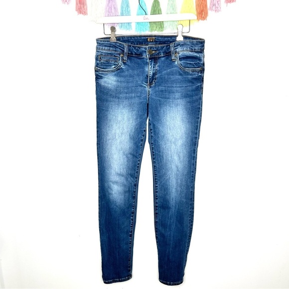 Kut from the Kloth Medium Wash Mid Rise Boyfriend Denim Jeans Size 4 - Picture 1 of 15